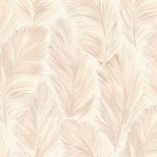 Обои бежевые перь