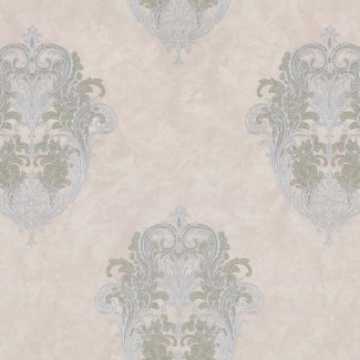 Обои Дамаск на бе