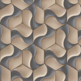 Обои бежевые геом