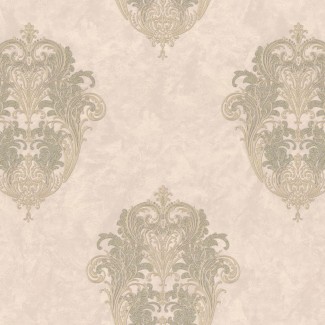 Обои Дамаск на бе